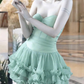 Cute Green A Line Sweetheart Neck Tulle Short Homecoming Dress Outfits SH1848