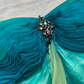 Charming A Line Sweetheart Neck Rhinestone Chiffon Prom Dress Evening DressSH2634