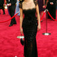 Elegant Mermaid Black Beaded Lace Prom Dress Evening Dress SH2382