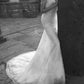 Elegant White Mermaid Spaghetti Straps Sequin Tulle Open Back Long Party Dress Date Dress SH3688