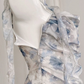 Gentle A Line Straps Blue Print Flower Chiffon Short Homecoming Dress Cocktail Dress SH3054