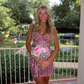 Sparkly Sheath Sweetheart Pink Short Homecoming Dress with Beading SH7458