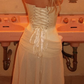 Apricot A Line Sweetheart Neck Chiffon Corset Satin Cocktail Dress Homecoming Dress SH6138