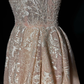 Vintage A Line Straps Exquisite Beaded Embroidery Tulle Prom Dress Evening Dress SH5602