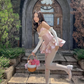 Pink A Line Sweetheart Neck Lace Satin Short Homecoming Dress Cocktail Dress SH3818