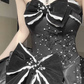 Stunning Ball Gown Off the Shoulder Appliuqes Bow Black Ombre Organza Satin Graduation Ball Gown 18th Birthday Dress SH4985