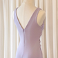 Lilac Elegant Sheath V Neck Lace Satin Short Prom Dress Hoco Dress SH5513