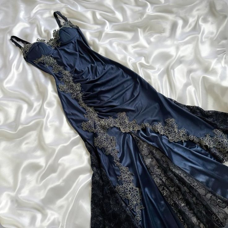 Sexy Navy Blue Mermaid Lace Prom Dress Party Dress SH1237 shinydress Sexy Navy Blue Mermaid Lace Prom Dress Party Dress SH1237 shinydress
