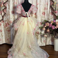 Cute Floral A Line Off the Shoulder Tulle Long Sweep Homecoming Dress Cocktail Dress SH3709