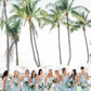 Baby Blue Mermaid Straps Tiered Satin Prom Dress Bridesmaid Dress SH2606