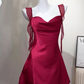 Sage Green Gentle A Line Spaghetti Strap Satin Mini Homecoming Dress Cocktail Dress SH3427