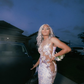 Black Girl Prom Dress White Sequin Prom Dresses for Juniors | Sexy V-neck Mermaid Evening Gowns SH6111