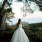 Beautiful Ball Gown Strapless White Exquisite Appliques Tulle Long Wedding Dress SH8249