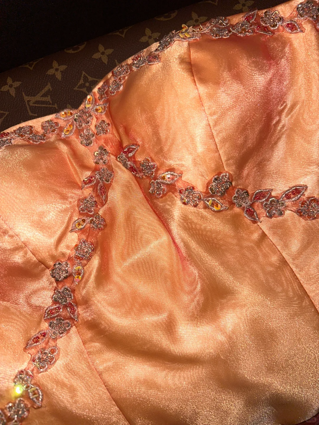 Orange GLamorous Ball Gown Sweetheart Neck Layered Organza Prom Dress SH5481