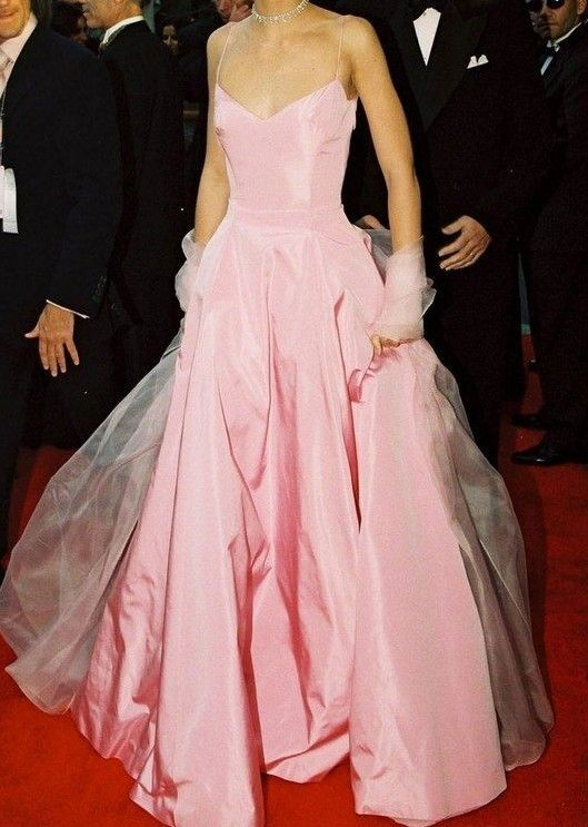 Glamorous Straps Pink Long Prom Dress Evening Gown SH1256