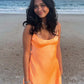 Orange A-line Spaghetti Straps Short Cocktail Dress Homecoming Dress SH5922