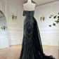 Luxurious A Line Beads Sequin Long Prom Dress Evening Dress SH1896