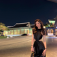 Sexy Black Sheath Round Neck Satin Open Back Long Prom Dress Date Dress SH4896