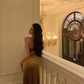 French Gold Velvet Slip Mermaid Prom Dress Long Evening Dress SH1429