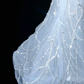 Blue Mermaid V Neck Rhinestone Tulle Long Prom Dress Party Dress SH3248