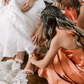 Elegant Sheath Halter Orange Satin Open Back Long Bridesmaid Dress Graduation Prom Dress SH2593