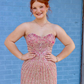 Sweety Pink Sheath Strapless Luxurious Beaded Tulle Prom Dress Evening Dress SH6599
