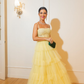 Charming A Line Spaghetti Strap Corset Tiered Tulle Long Prom Dress Evening Dress SH2058