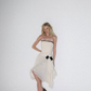 Classic White-black A Line Strapless Chiffon Short Prom Dress Homecoming Dress SH6394