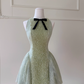 Green A Line Round Neck Lace Tulle Short Homecoming Dress SH4508