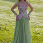 Glamorous A Line Straps Beaded Sequin Ruffle Chiffon Prom Dress Evening Dress SH6331