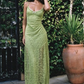 Elegant Green Lace Long Prom Dress Evening Gown SH1226