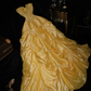 Bright Yellow A Line Strapless Beaded Satin Prom Dress Party Evening Dress SH5993