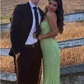 Charming Spaghetti Straps Long Mermiad Prom Dress Evening Dress SH1039