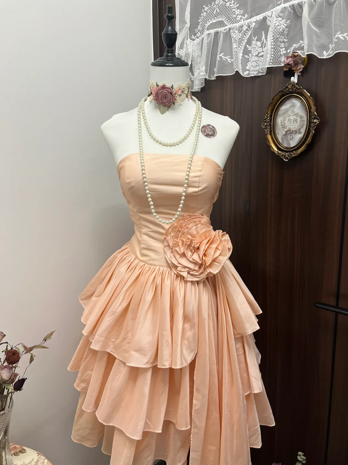 Simple Style A Line Satin Flower Girl Dress C6097 main image 1