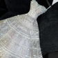 Exquisite White Beaded Ball Gown Strapless Sequin Tulle Prom Dress Party Dress SH3412