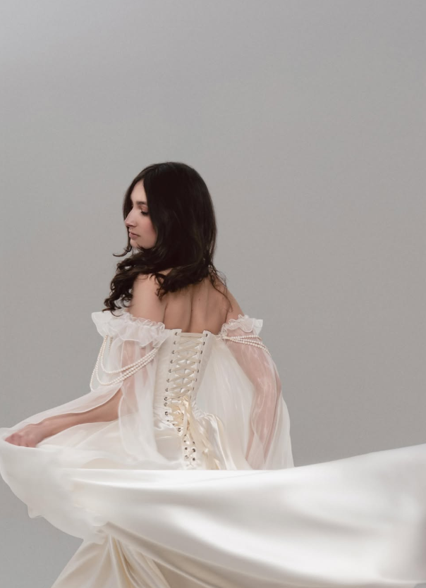 Dreamy Fairytale Ball Gown Exquisite Beaded Pearl White Satin Tulle Prom Dress Wedding Dress SH6682