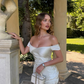 Unique Pleated Sheath V Neck White Satin Short Prom Dress Homecoming Dress SH6388