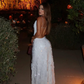 Stunning White Sheath Spaghetti Strap Sequin Party Dress Wedding Guest Dress Prom Dress SH3903