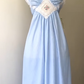 Baby Blue Cute A Line V Neck Lace Chiffon Prom Dress Evening Dress SH4247
