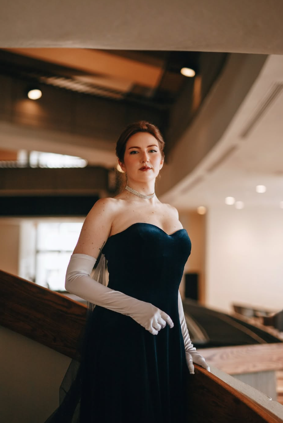 Elegant A Line Strapless Navy Blue Velvet Prom Dress SH5517