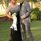 Glamorous Mermaid Off the Shoulder Beaded Black Satin Long Prom Dress Evening Dress SH7225