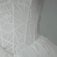 Elegant A Line Off the Shoulder Appliques Tulle Ball Gown Wedding Dress SH2027