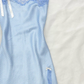 Blue Lattice A Line Spaghetti Strap Lace Satin Short Homecoming Dress Birthday Dress Outfits SH3542