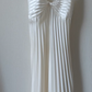 Simple A Line Spaghetti Straps Pleated White Satin Chiffon Prom Dress Evening Dress SH4243