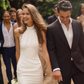 Elegant Mermaid Halter White Lace Satin Backless Long Train Wedding Dress SH7000