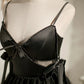 Sexy Spaghetti Straps Beading Satin Bow Short Homecoming Dresses SH1624