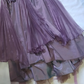Vintage Purple A Line Strapless Flower Beaded Sequin Satin Tulle Prom Dress Gown SH2528
