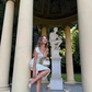 Unique Pleated Sheath V Neck White Satin Short Prom Dress Homecoming Dress SH6388