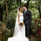 Beautiful Sheath Strapless Corset White Satin Long Train Wedding Dress SH6034