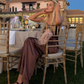 Simple Brown A Line Spaghetti Strap Satin Open Back Prom Dress Wedding Guest Dress SH4448